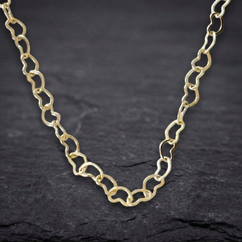 Amore Heart Link Choker Necklace