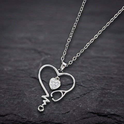 Chic Designed Love Pendant Silver Necklace