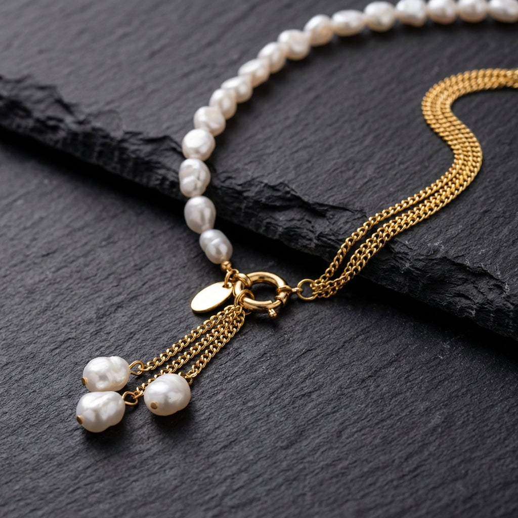 Elegant Pendant Pearl Necklace