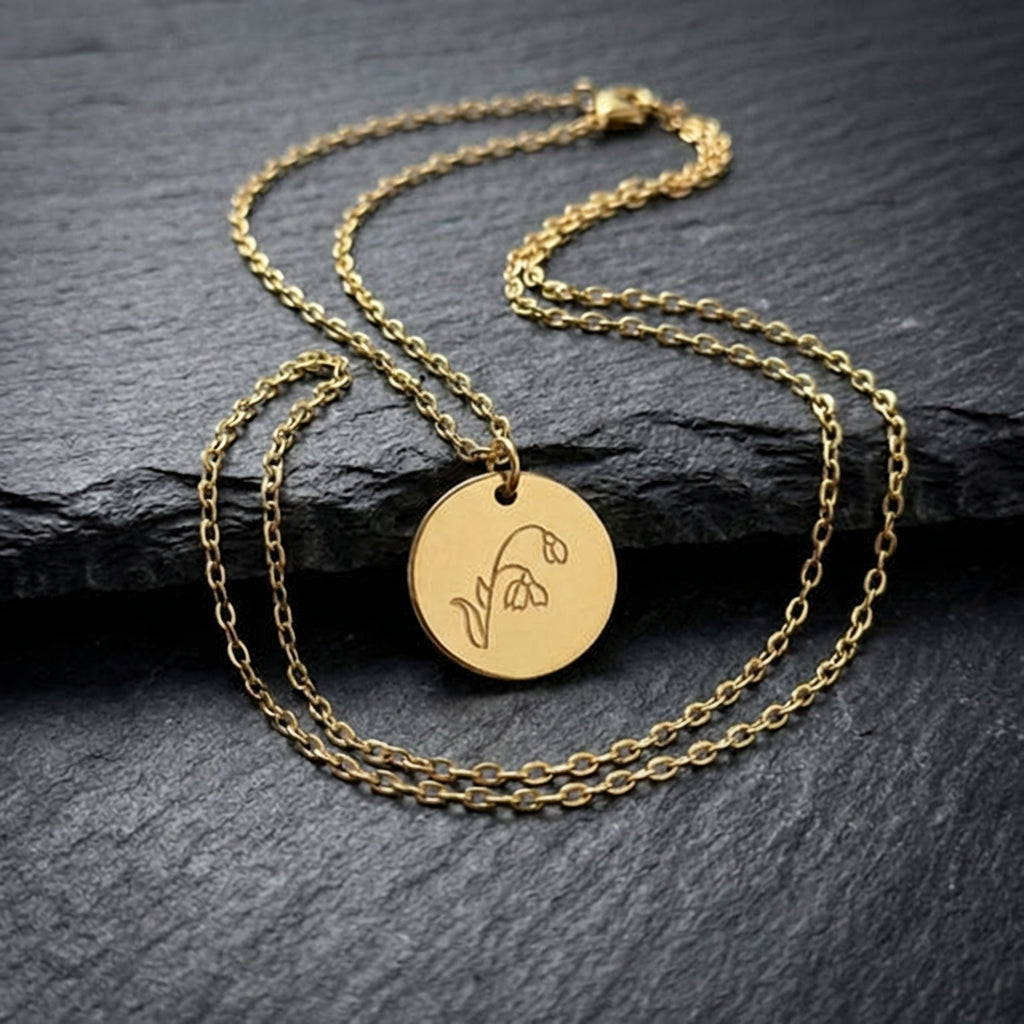 Birth Flower Necklace