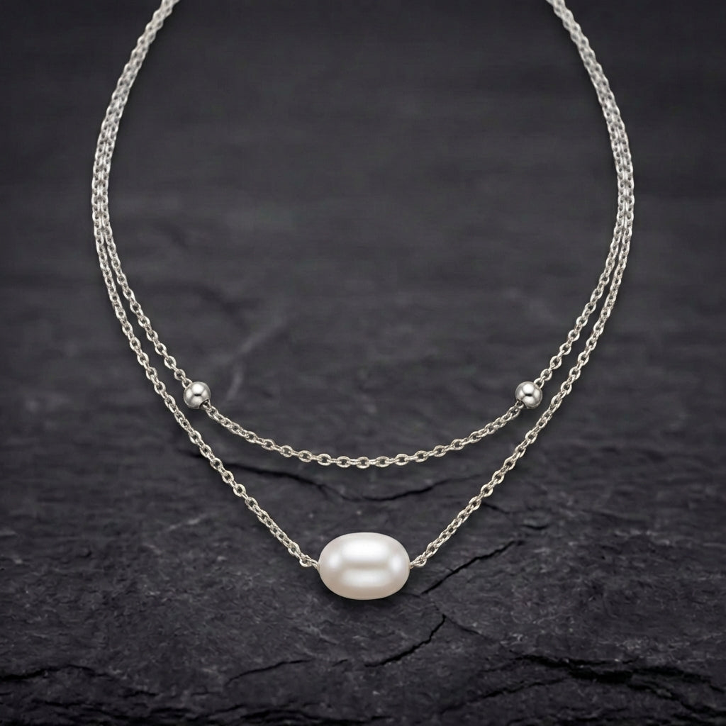 Freshwater Pearl Necklace Sustainable Ocean Inspired Jewelry