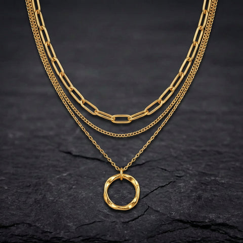 Gold Vintage Layered Necklace