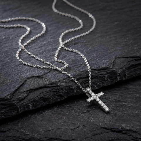 Jianna Silver Cross Necklace